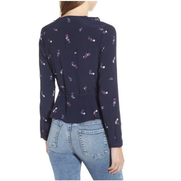 Rails Simone Floral Ruffle Wrap Blouse - Picture 2 of 9